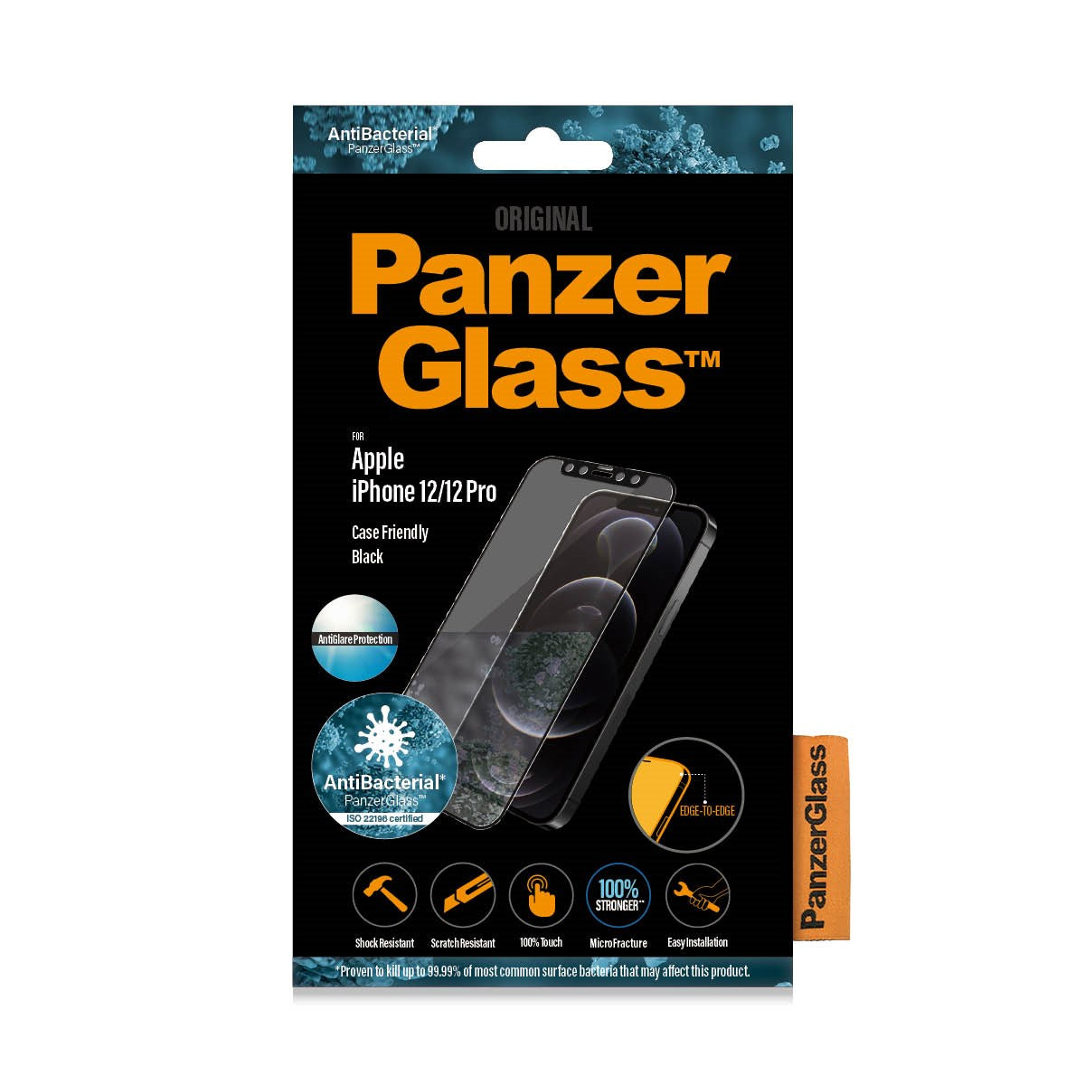 PanzerGlass® Anti-glare Skærmbeskyttelse iPhone 12 | 12 Pro | Edge-to-Edge